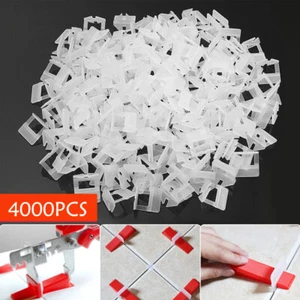 4000x 1mm Clip Tile Leveling System Kit Floor Wall Tile Spacer Tiling Tool Set - Picture 1 of 8