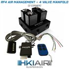 2 Corner Valve Manifold + Air Ride Remote Control Suspension RF 4 Channels