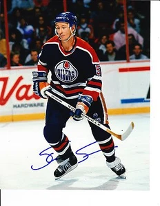 EDMONTON OLIATORI STEVE SMITH FIRMATI VINTAGE 8X10 - Foto 1 di 1