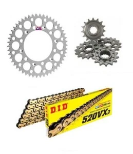 Yamaha WR450F 2011-2016 DID VXGB Chain & Renthal Silver Sprocket Kit - Picture 1 of 6