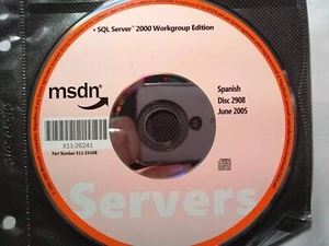 Microsoft SQL Server 2000 Workgroup Edition Full Version w/ Key License Spanish - Picture 1 of 1