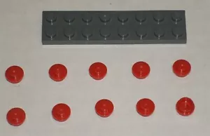 LEGO NEU 1x1 rote runde Platte (10x) 614121 Stein 6141 - Bild 1 von 1