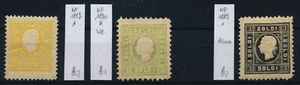 LOMBARDEI-VENETIEN 1858 3Stk.NEUDRUCKE! Ungebr.*! Wz! bei grün, Bestimmungen! - Bild 1 von 1