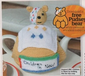 CHILDREN IN NEED PUDSEY TEA COSY KIDS KNITS  +++ see Photos - Knitting Patterns - Picture 1 of 14