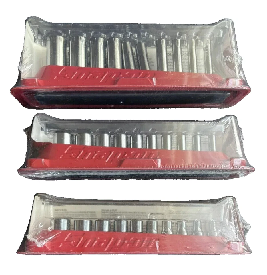 NEW Snap-on™ 1/4" drive SAE Socket Sets Shallow Deep Semideep 110TMY 110TMSY - Image 1 of 1