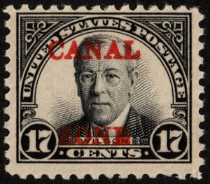Canal Zone Stamp Scott #91 Mint Fine - 17 Cents Wilson w Scarce 8 3/4 MM Spacing - Picture 1 of 1
