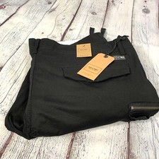 Jack & Jones Cargo Combat Trousers Anti Fit Slim Stretch Black W42 L32 BNWT