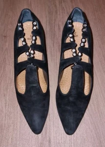 Damen Pumps Wildleder Tanz Schuhe 36 Salsa Tango Swarovski Steine Stilettoabsatz - Bild 1 von 6
