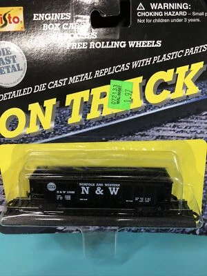 Vagón de tren vintage Maisto ON TRACK Norfolk & Western Die Cast W3 Foto 1 de 4