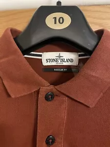 Men’s Stone Island Long Sleeve Polo - Picture 1 of 4