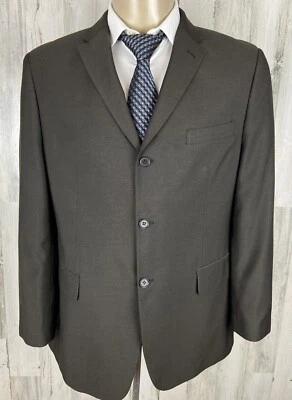 Chaqueta Blazer Abrigo Deportivo Evan Picone Para Hombre Talla 46R Marrón/Gris [A-1821] Foto 1 de 4