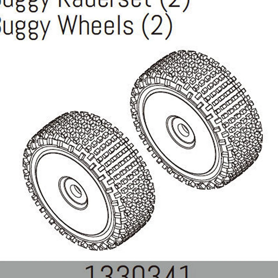 Absima 1330341 Buggy Räderset (2) - Bild 1 von 1
