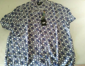 C/M Como  Short Sleeve Collar  Button Up Shirt~Mens Hawaiian Collection Size 2X - Picture 1 of 11