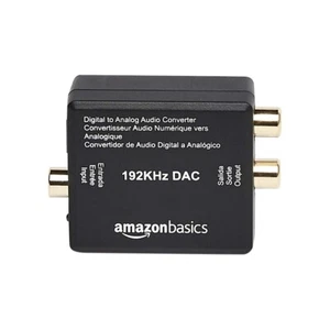 192 KHz Digital Optical coax to Analog RCA Audio Converter, ABS - Picture 1 of 3