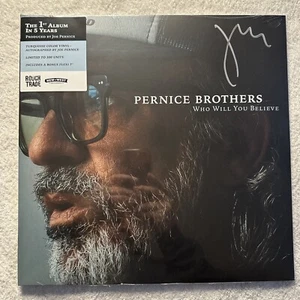Pernice Brothers Who Will You Believe Vinyl LP Signed Turquoise Colored Record - Picture 1 of 4