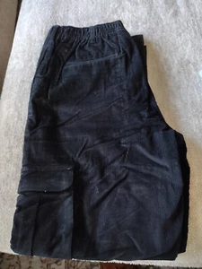Haband’s Stag Hill Pants Mens 34/M Black Corduroys Hunting Retro Vintage - Picture 1 of 5