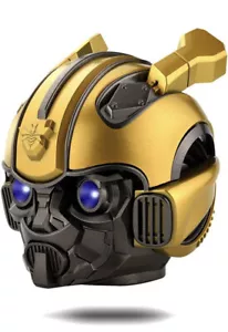 Cool Bumblebee Helmet Mini Wireless Bluetooth Speaker Portable Stereo Speaker - Picture 1 of 9