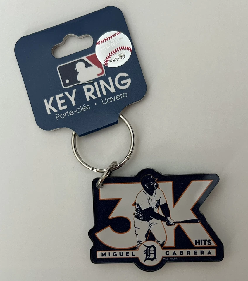 Miguel Cabrera 3,000 Hit Key Chain Comerica Park 4/23/2022. - Image 1 of 1