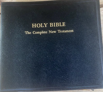 VTG Holy Bible The Complete New Testament Audio Set *26 RPM Vinyl Records 1953 - Image 1 of 4