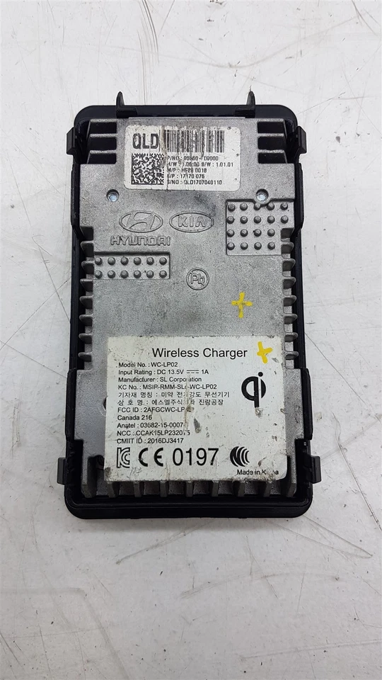 KIA SPORTAGE 2016 WIRELESS CARGING CONTROL MODULE UNIT 95560D9000 - Image 1 of 4