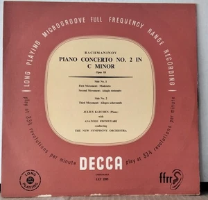 DECCA LXT 2595 UK RACHMANINOV, KATCHEN, FISTOULARI Piano Concerto no. 2 ED 1 LP - Picture 1 of 3