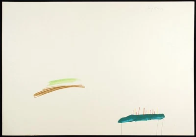 Informel-Malerei, 1968. Grosse Mischtechnik Hajo BÖTEL (*1947 D), handsigniert - Bild 1 von 4