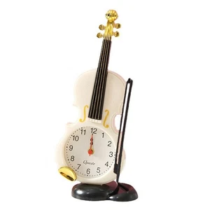 Simulation Alarm Clock Musical Instrument Shape Table Clock Living Room6729 - Picture 1 of 6