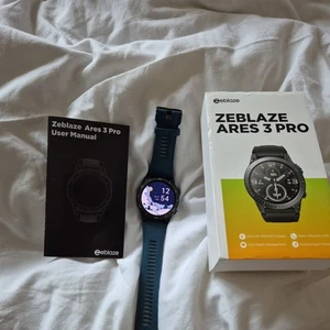 Zeblaze Ares 3 Pro Smartwatch 400mAh, Navy, Voice Calling, Health Monitor - Picture 1 of 10