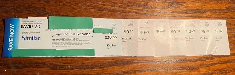 $80 Similac купоны чеки детское питание истекает 01/23/26 до 2/22/26!! - Изображение 1 из 1