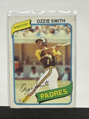 OZZIE SMITH 1980 Topps #393 San Diego Padres - Imagem 1 de 4