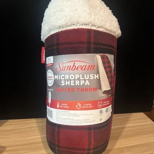 BRANDNEU Sunbeam Mikroplüsch Sherpa beheizter Überwurf - Bild 1 von 8