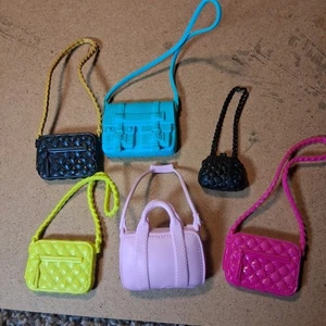 Barbie Doll Accesories Lot Of 6 Purses Bags Mattel - Picture 1 of 7