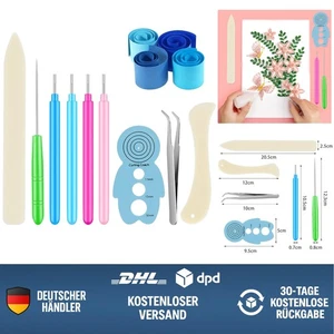 Quilling Werkzeuge Set 9 Stück Für Papier Quilling Basteln Handgefertigte DIY... - Bild 1 von 10