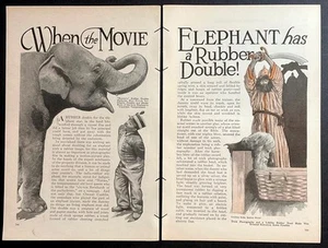 Movie Rubber Doubles 1927 pictorial Chester Conklin~The Great Love~ Philip Barry - Picture 1 of 2