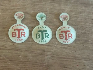 BRT Union Fold Over Tab 1935 Junk Drawer Lot Brotherhood Railroad Trainman Vtg - Picture 1 of 24