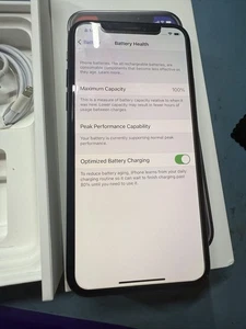 iPhone X entsperrt 256gb schwarz iOS 14.2 SELTEN -SCHNELLER VERSAND 🔥 100% Akku - Bild 1 von 8