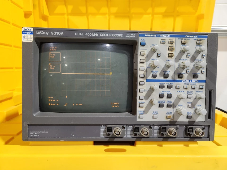 Lecroy 9310A Dual 400MHz Oscilloscope, 100MS/s, With R232  Card - Image 1 of 4