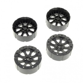 4x Lego Wagon Wheel 55mm New - Dark Grey Catapult Star Wars 75151 6264148 55817