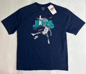 Nike Air Jordan Men's Blue T-Shirt Jamming Frequency Sz Large NEW HJ2929-410 - Picture 1 of 5