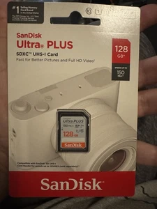 SanDisk Ultra Plus 128GB SDXC UHS-I Memory Card 150mb/S - Picture 1 of 1