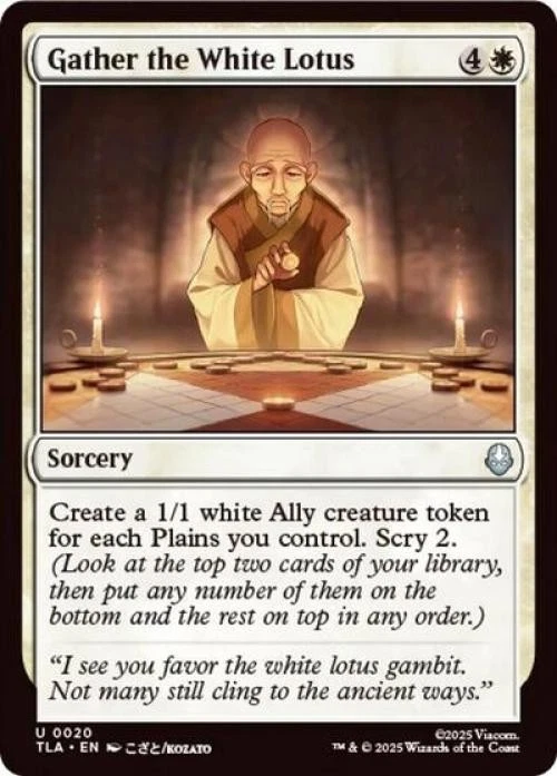 ~ Gather the White Lotus ~ NM Foil ~ MTG: Avatar ~ MTG ~ - Image 1 of 1