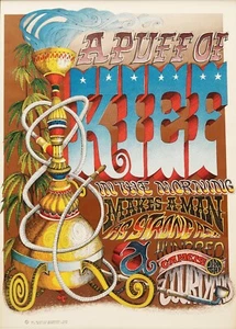 Rick Griffin Original Vintage Poster 1967 Berkeley Puff Of Kief Psychedelic Art - Picture 1 of 2