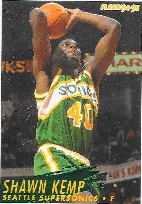 Carte Fleer 1994/95 - Shawn Kemp - N°217 - Photo 1/1