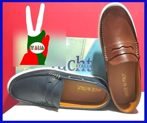 scarpe uomo pelle mocassini sportive barca 45 44 43 42 41 40 39 ITALIA VV - Foto 1 di 38