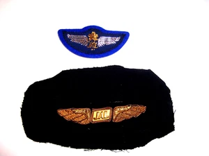 JAL JAPAN AIRLINES PILOT WING BULLION & CLIP ON UNIFORM WING - Picture 1 of 5
