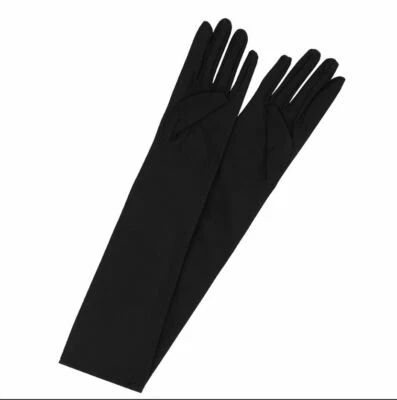 Mujeres Muñeca Disfraz Guantes Largos Codo Muñeca Elegante Elegante Vestido de Halloween Fiesta Foto 1 de 4