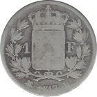 FRANCE 1 FRANC LOUIS XVIII 1817 D (Lyon) B+