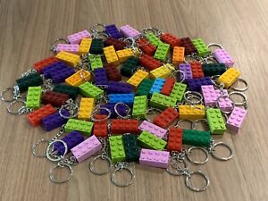 PARTY FAVOR : Handmade KEYRING/KEYCHAIN made of LEGO Bricks With  Gift Bags