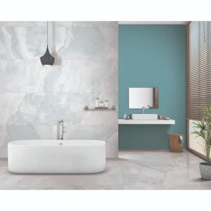 from £23.99 sq.m CLOUDY BLUE 60X120 cm POLISHED PORCELAIN TILES Sample £2.99 - Picture 1 of 4