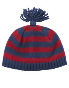 GYMBOREE LITTLE PICKUP TRUCK  NAVY N RED STRIPED SWEATER HAT 3 6 12 18 24 NWT